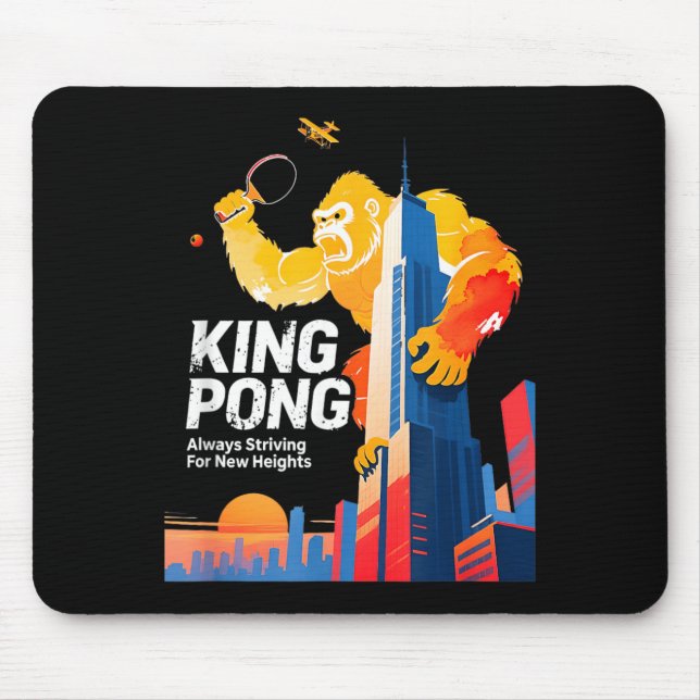 Mousepad Mesa de Tênis Engraçada Estilo de Poster de Fã do  (Frente)