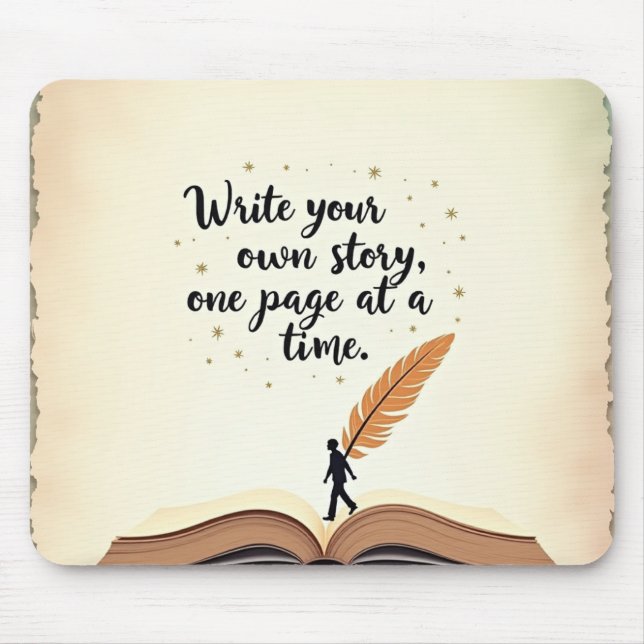 Mousepad Mesa do gravador - Inspirar cada clique e pression (Frente)