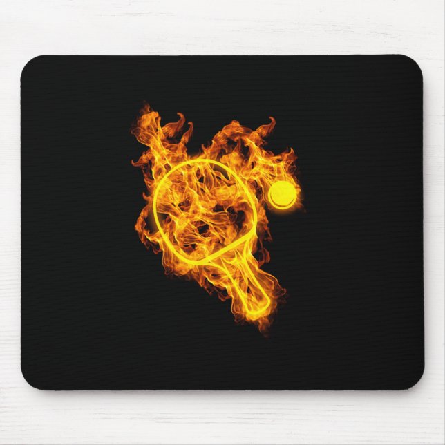 Mousepad Mesa Mesa Tênis  do remo da Tênis de incêndio (Frente)