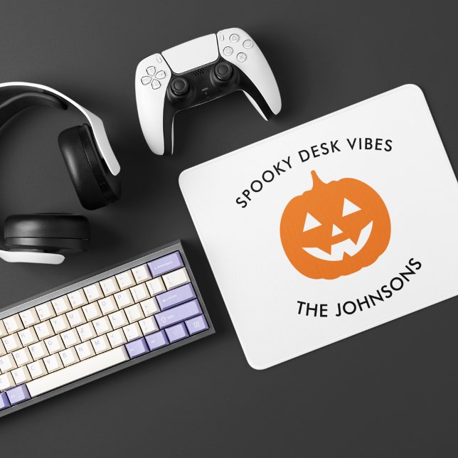 Mousepad Mesa Mínima de Spookies - Halloween Personalizado (Criador carregado)