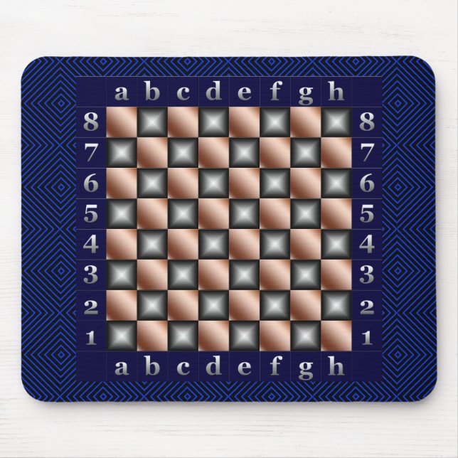 Mousepad Mesa moderna de xadrez (Frente)