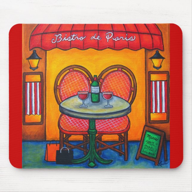 Mousepad Mesa para Dois no Pad do Mouse em Paris (Frente)