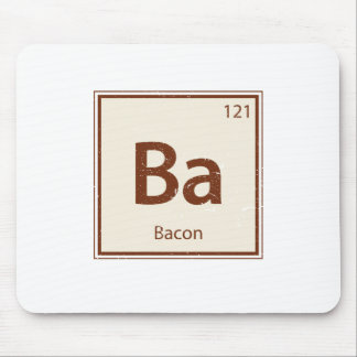 Mousepad Mesa periódica do BACON do vintage
