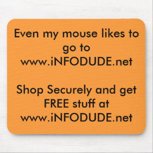 Mousepad Mesmo meu rato gosta de ir a www.iNFODUDE.net Sh