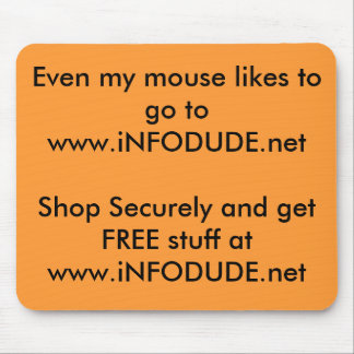 Mousepad Mesmo meu rato gosta de ir a www.iNFODUDE.net Sh…