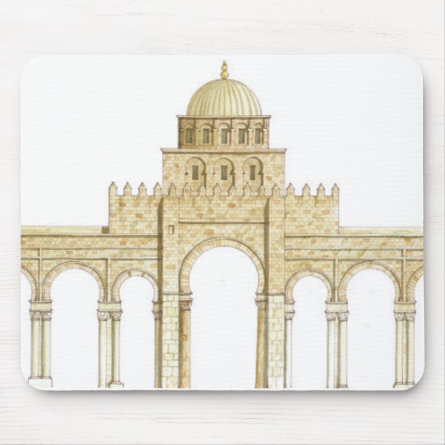 Mousepad Mesquita de Uqba. Kairouan Tunísia. Façade (Frente)