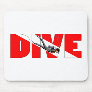 Mousepad mestre do mergulho