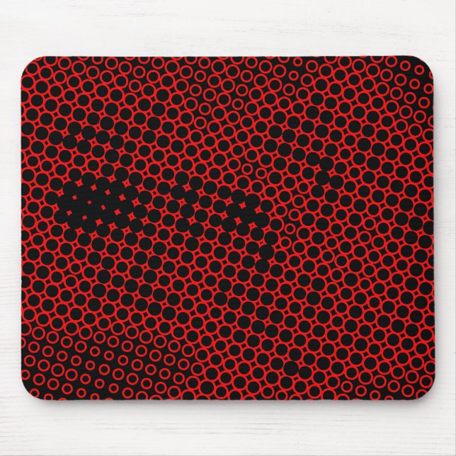 Mousepad Metade Extreme de Tom - Preto em Vermelho (Frente)
