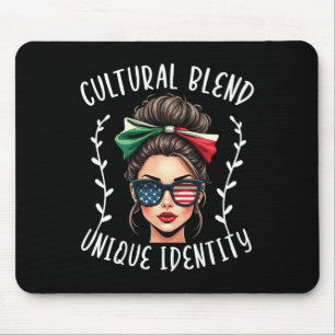 Mousepad Metade Mexicano Metade Americano Bandeira Dos EUA