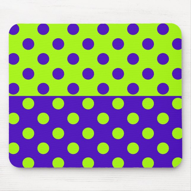 Mousepad Metade Pontos Azul e Verde   (Frente)