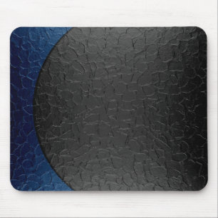 Mousepad Metal de aço inoxidável brilhante azul e preto