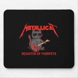 Mousepad Metallicat Meowster Of Purpets - Gato Engraçado