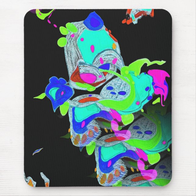Mousepad "Metamorfose" Suporte Teal para Mouse Computaciona (Frente)
