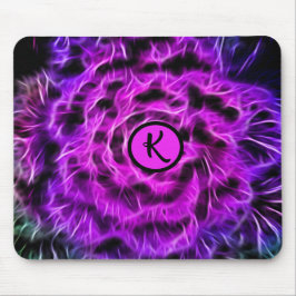 Mousepad Metaphysical Purple Neon Energy Monogram