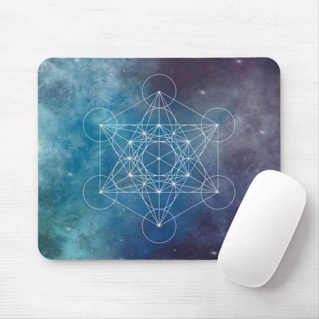 Mousepad Metatron, chakra,zen,geométrico sagrado, anjo (Com mouse)