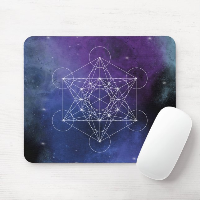 Mousepad Metatron, chakra,zen,geométrico sagrado, geometria (Com mouse)