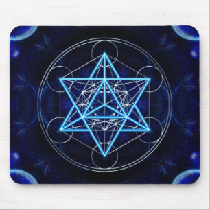 Mousepad Metatrons cubo - Merkaba estrela Tetraeder -