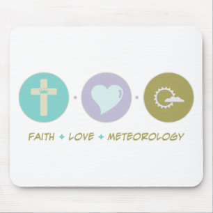 Mousepad Meteorologia do amor da fé