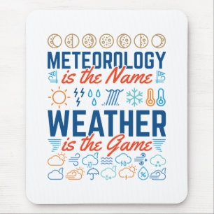 Mousepad Meteorologia é o Nome Clima é o Jogo