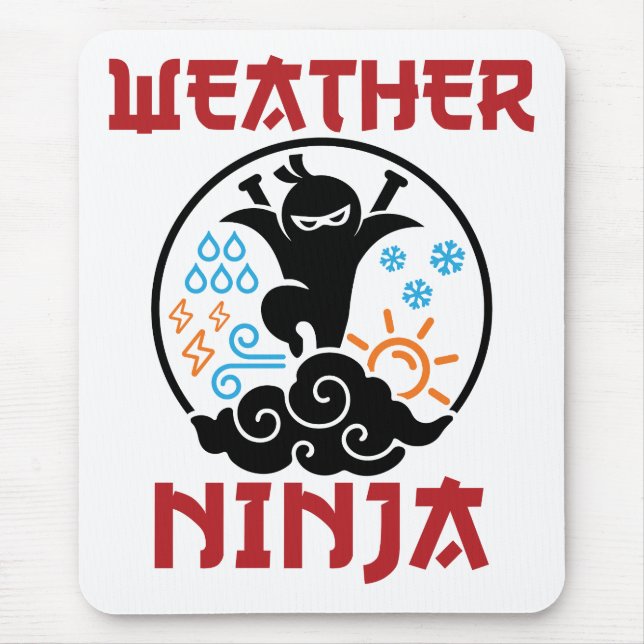 Mousepad Meteorologista Meteorologista Ninja meteorologista (Frente)