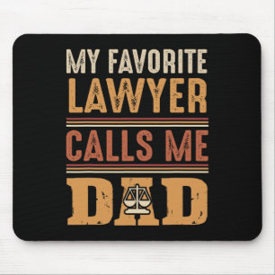 Mousepad Meu advogado favorito me chama de papai melhor pre