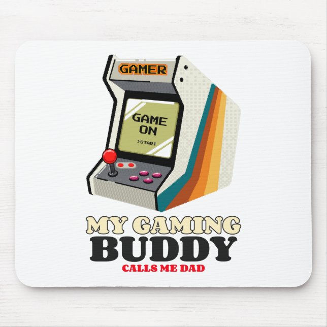 Mousepad Meu Amigo de Jogos me chama de Pai (Frente)