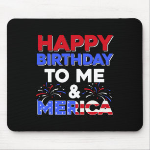 Mousepad Meu aniversário Dia 4 de julho Dia da Independênci