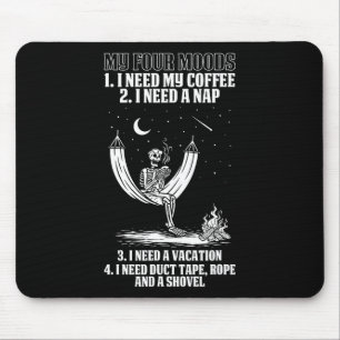 Mousepad Meu Bebendo de Esqueleto de Figuras de Quatro Mood