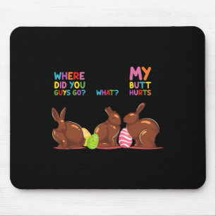 Mousepad Meu Bumbum Magoa O Que Páscoa Engraçado Coelhinho 
