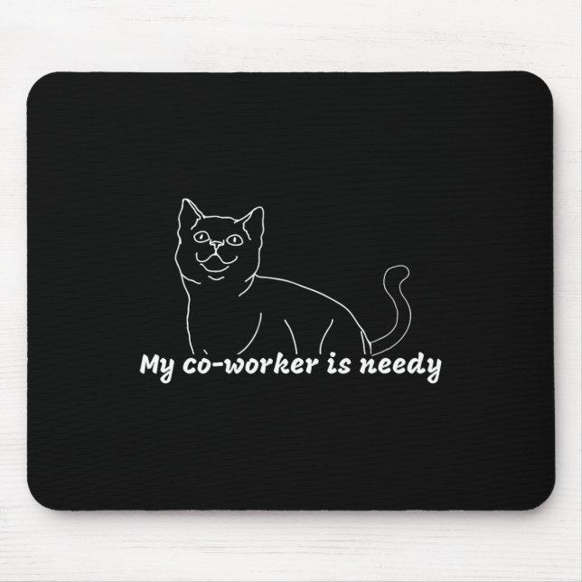 Mousepad Meu Colega De Trabalho É Caro - Trabalho Engraçado (Frente)
