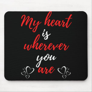 Mousepad Meu Coração Está Onde Você Está