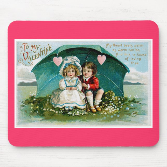 Mousepad Meu Coração Está Quente... (Frente)