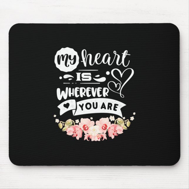 Mousepad Meu Coração Onde Você Estiver (Frente)
