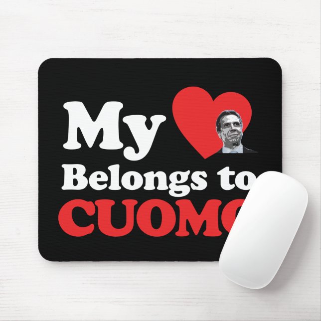 Mousepad Meu Coração Pertence a Cuomo (Com mouse)