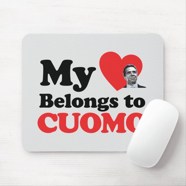 Mousepad Meu Coração Pertence a Cuomo (Com mouse)