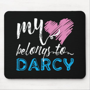 Mousepad Meu [coração] pertence a Darcy - Jane Austen