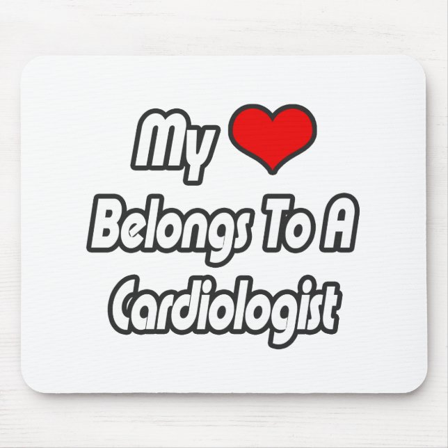 Mousepad Meu Coração Pertence A Um Cardiologista (Frente)