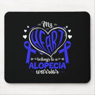 Mousepad Meu Coração Pertence A Um Guerreiro Alopecia Aw