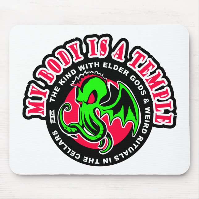MOUSEPAD MEU CORPO É UM TEMPLO (Frente)