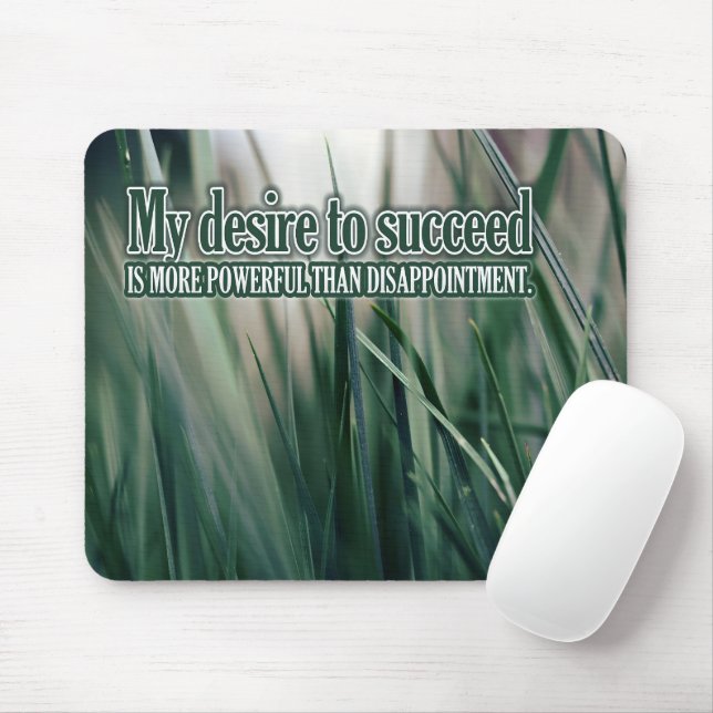 Mousepad "Meu desejo de ter sucesso" Afirmação de Motivação (Com mouse)