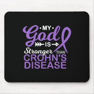 Mousepad Meu Deus É Mais Forte Que A Consciência Da Doença 