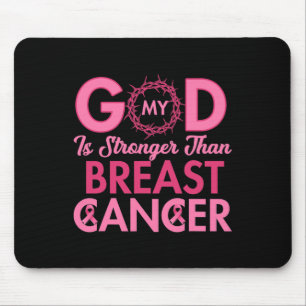 Mousepad Meu Deus É Mais Forte Que A Consciência Do Cancer