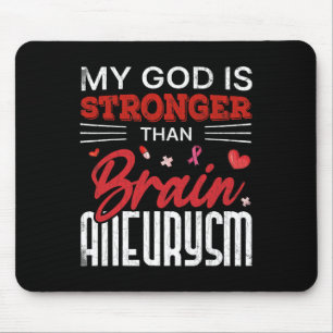 Mousepad Meu Deus É Mais Forte Que O Aneurismo Cerebral Sen