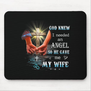 Mousepad Meu Deus Sabia Que Precisava de um Anjo Tão