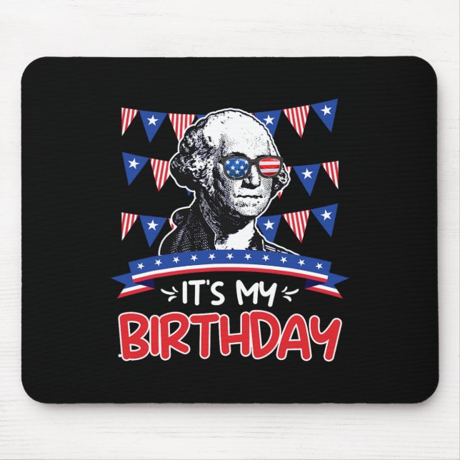 Mousepad Meu Dia da Independência George Washington Par (Frente)
