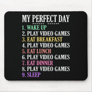 Mousepad Meu Dia Perfeito Jogos Rouba Vídeo De Computador