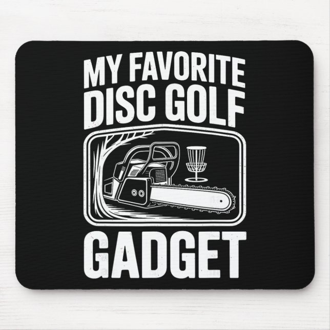 Mousepad Meu Dispositivo Favorito de Golfe de Disco Engraça (Frente)
