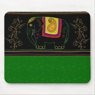 Mousepad Meu elefante indiano - esmeralda