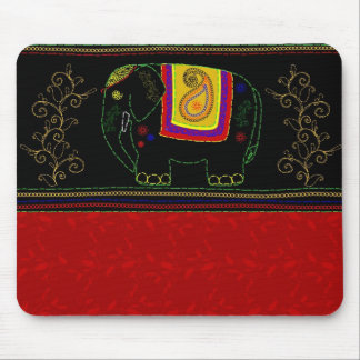 Mousepad Meu elefante indiano - vermelho indiano