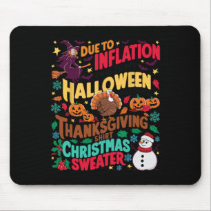 Mousepad Meu Feliz Dia das Bruxas Graças Fofo Feio